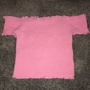 Kendal & Kylie pink crop top